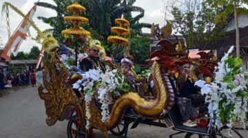 HUT ke-79 RI, Pemdes Balung Tutul Menggelar Karnaval Budaya Nusantara