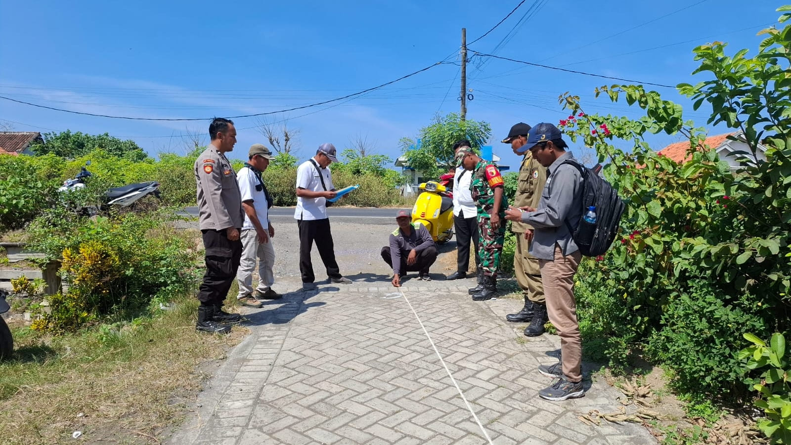 Monev di Desa Mojomulyo, kecamatan Puger, Jember