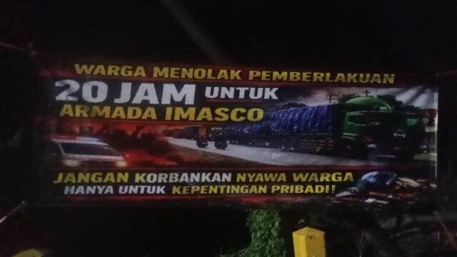 Ratusan Warga Grenden Tolak Pemberlakuan 20 Jam Operasional Truk Semen